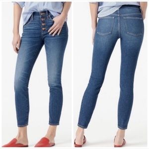 NWT J.CREW 9” Toothpick Jeans in Litchfield Wash Style AV693